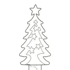LIGHT-UP TREE LOW OUTDOOR STAKE